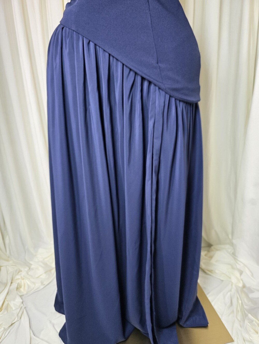 Vestido largo Maliyah - Azul marino BABYBOO NWT $200 - Picture 3 of 16